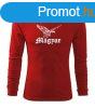 DRAGOWA Fit-T hossz ujj pl turul, piros 160g/m2