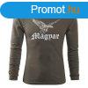 DRAGOWA Fit-T hossz ujj pl magyar turul, oliva 160g/m2