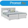 KONDELA Boxspring tpus gy 180x200, vilgosszrke, FERATA 