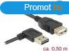 DeLock Extension cable EASY-USB 2.0 Type-A male angled left 