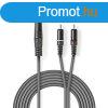 Nedis COTH22200GY15 flprofi audio kbel, 3,5mm sztero jack 
