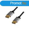 Logilink DisplayPort cable DP/M to DP/M 4K/60 Hz 2m Black/Gr