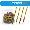 Ceruza markolat, spirl, szilikon, neon, 72 db/display, Silk