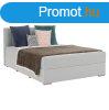 KONDELA Boxspring tpus gy 140x200, vilgosszrke, FERATA 
