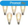 5 db Smart E27 szablyozhat Kelvin LED lmpban ST64 goldli