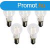 5 darabos E27 LED izzkszlet A60 alkonyatrzkelvel 2,5W 2