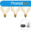 3 db-os kszlet okos E27 Dim to Warm LED izz G95 Goldline 7