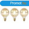 3 db E27 Dim to Warm LED izz kszlet G95 arany 8W 806lm 200