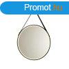 Modern frdszobai tkr fekete LED-del s rints dimmerrel