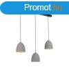 Moderne hanglamp zwart met grijs beton 3-lichts - Eton