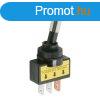 Kapcsol 2 lls LED-es piros 12V 20A 09058PI