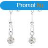 Lg 925 ezst flbeval, tltsz Swarovski kristly, csill