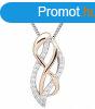 Silver Cat Elegns bicolor nyaklnc cirknium kvekkel SC433