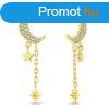 Brilio Silver Aranyozott fgg flbeval Hold cirknium kve