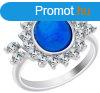 Preciosa Ezst gyr Camellia 6108 68