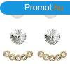 Levien Flbeval Set Ear Cuff 4 az 1-ben Gold Crystal White