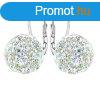 Silvego Bjos ezst flbeval csillog Swarovski kristlyokk