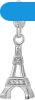 Rosato Ezst medl Eiffel-torony Storie RZ051R