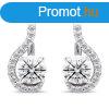 Brilio Silver Csillog ezst flbeval tltsz cirknium k