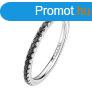 Brosway Csillog ezst gyr Fancy Mystery Black FMB69 52 mm