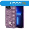 Guess Rhinestones Triangle Metal Logo Tok iPhone 15 Pro szm