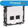 Legrand 753141-60 Valena Life fehr 2xRJ45 Cat. 5E UTP csatl