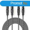 Nedis COTH15030GY15 flprofi XLR audi kbel, 2 x XLR 3p dug