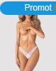 Arrowel White crotchless thong S/M