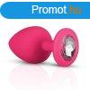 Easytoys Anal Collection Silicone Butt Plug with Diamond