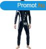 Black Imitation fekete overall, L