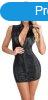 Cottelli Snakeskin Tight Short Dress 2718537 Black M