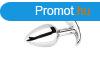 ZENN Smooth Metal Butt Plug with Diamond - Medium