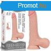 LoveToy Sliding Skin Dual Layer Dong Whole Testicle 8.5
