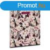 Ars Una Flowery pink A/4 extra kapcsos fzet-vonalas