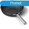 Smeg WOK serpeny rozsdamentes acl foganty 30 cm fekete CK