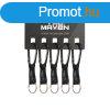 Tac Maven karabiner kulcstartval 6mm, fekete