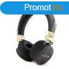 Guess PU 4G Metal Logo Bluetooth Stereo Headphone, fekete