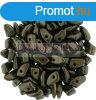 Czech Mates Prong - Matte Metallic Dark Green - 3x6mm