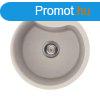 Elleci Ego ROUND grnit mosogat medence Bianco