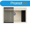 Elleci Best 130 Workstation Grnit mosogat medence G62 bian