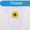 Baba body nyomtatssal New Baby Sunflower - rvid ujj