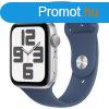 Apple Watch SE GPS 40mm Silver Aluminium Case with Denim Spo