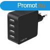 Logilink 4 port USB socket adapter 24 W 4x USB-A Black