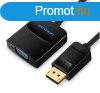 Vention Displayport -> VGA (fekete), 0,15m, konverter