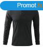 MALFINI Frfi hossz ujj gallros pl Single J. LS - Ebony