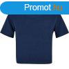 Build Your Brand Rvid ujj ni crop top pl - Vilgos teng