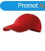 MALFINI 6P Sandwich siltes sapka - Piros | unisex