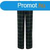 SF (Skinnifit) Ni flanel pizsamanadrg - Sttkk / zld | 
