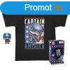 Funko POP! & Tee (Child) Captain America (Marvel) XL
