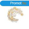 JwL Luxury Pearls Csillog aranyozott bross 2 az 1-ben igazi